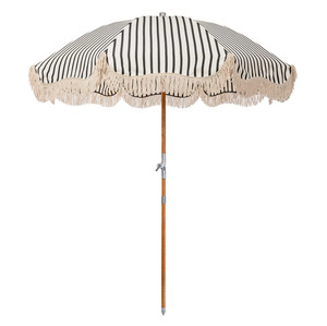Womenswear: The Premium Beach Umbrella -Monaco Black Stripe