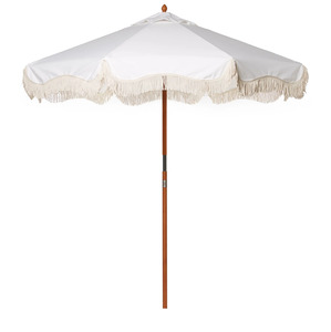 Business & Pleasure Market Umbrella - Vintage White