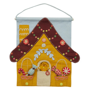 Prints And Wall Hangings: Sage & Clare Lyon Gingerbread House Wall Hanging