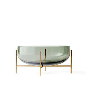 Audo Echasse Bowl Large Green Smoke / Brass