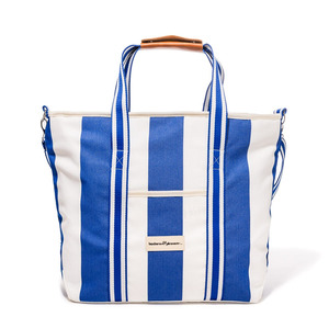 Business & Pleasure The Cooler Tote Bag - Crew Mediterranean Blue Stripe