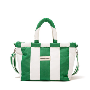 Business & Pleasure The Cloud Cooler Tote Bag - Crew Canyon Green Stripe