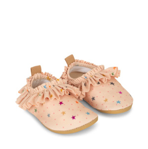 Childrens Footwear: Konges Sløjd Twinkle Frill Swim Shoes Star Multi