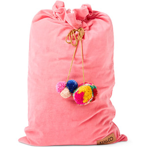Bed: Kip & Co Pink Lemonade Velvet Santa Sack