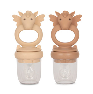 Konges Slojd Silicone Fruit Feeding Pacifier Unicorn -Shell/Blush