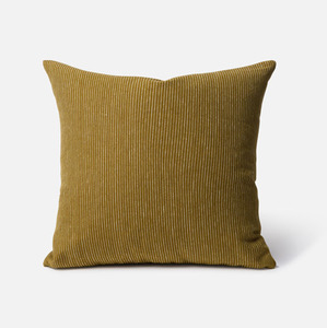 Bedroom Cushions: Citta Fine Striped Linen Cover Caper
