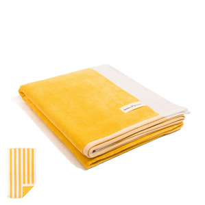 Towels Face Cloths And Bath Mats: Business & Pleasure The Beach Towel - Crew Mimosa Yellow Stripe