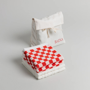 Towels Face Cloths And Bath Mats: Baina Face Cloth Set 03 Multi