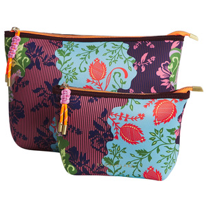 Cosmetic And Toiletries Bag: Sage & Clare Leilani Purse - Garnet