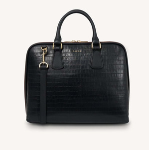 Handbags And Wallets: Saben Parker Briefcase - Black Croc