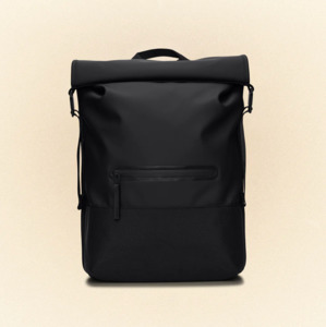 Travel Bags And Wallets: Rains Trail Rolltop Bag Black