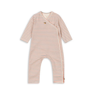 Konges Sløjd Basic Kimono Onesie Stripe Tricolore Petit