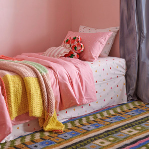 Kip & Co Candy Polkadot Strawberry Organic Cotton Duvet Cover