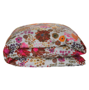 Duvet: Kip & Co Field Of Dreams Silver Organic Cotton Duvet Cover