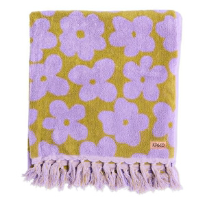 Towels Face Cloths And Bath Mats: Kip & Co Big Flower Terry Bath Range