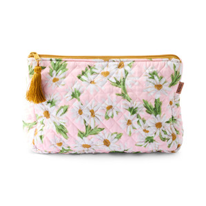 Kip & Co Sweet Daisy Quilted Cotton Toiletry Purse