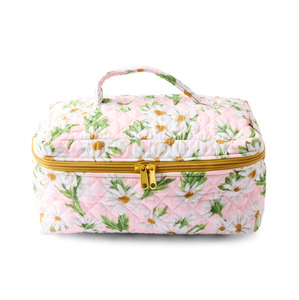 Kip & Co Sweet Daisy Quilted Cotton Toiletry Case