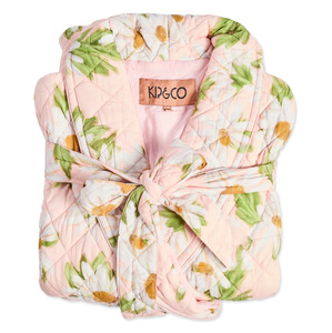Kip & Co Sweet Daisy Quilted Cotton Robe