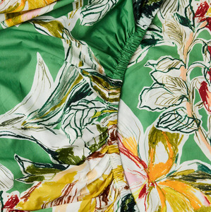 Kip & Co Somerset Green Organic Cotton Fitted Sheet