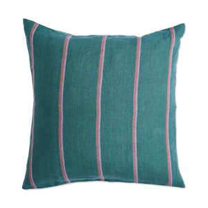 Sheets And Pillowcases: Kip & Co Wakame Crush Stripe Linen European Pillowcases 2P Set