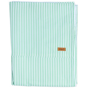 Kip & Co Tarragon Stripe Organic Cotton Flat Sheet