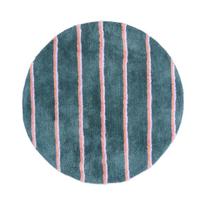 Kip & Co Wakame Crush Stripe Round Bath Mat