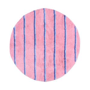 Kip & Co Blushing Stripe Round Bath Mat