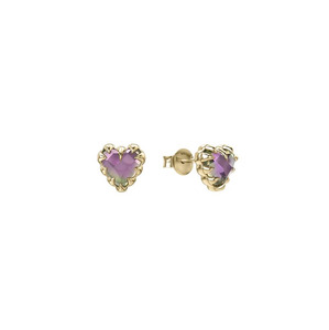 Stolen Girlfriends Club Love Claw Earrings Mystic Quartz Gold Plated