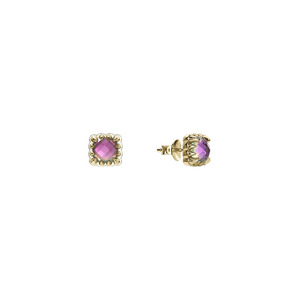 Stolen Girlfriends Club Baby Claw Earrings Mystic Quartz Gold Plated