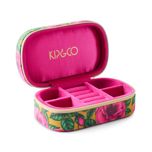 Jewellery Boxes: Kip & Co Golden Peony Velvet Travel Jewellery Box