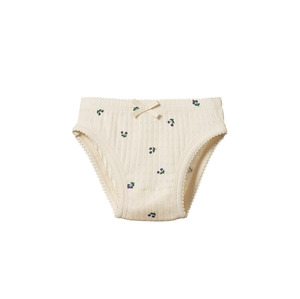 Nature Baby Knickers Pointelle Winterberry Print