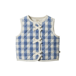 Nature Baby 1: Nature Baby Marlo Quilted Vest Bluebelle Check