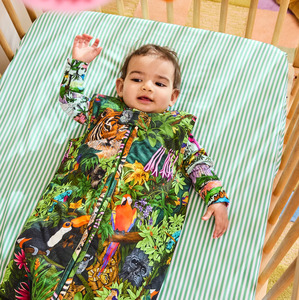 Kip & Co Tarragon Stripe Organic Cotton Baby Fitted Sheet