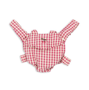 Childrens Books And Toys: Konges Slojd Doll Carrier Bubblegum Check