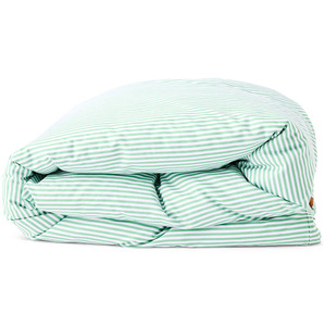 Duvet: Kip & Co Tarragon Stripe Organic Cotton Quilt Cover