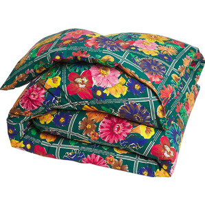Duvet: Sage & Clare Ines Cotton Quilt Cover - Verdant