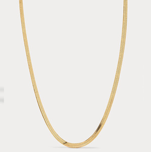 Luv Aj The Classique Herringbone Chain- Gold
