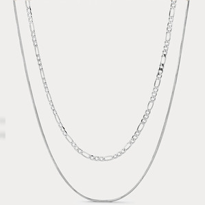 Luv Aj Cecilia Chain Necklace- Silver