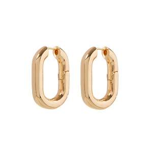 Womens Jewellery: Luv Aj XL Chain Link Hoops- Gold