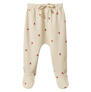 Nature Baby 1: Nature Baby Cotton Footed Rompers Radish Print
