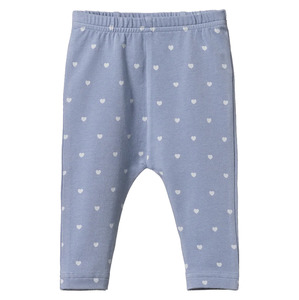 Nature Baby 1: Nature Baby Leggings Hearts Bluebelle Print