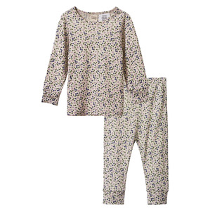 Nature Baby 1: Nature Baby Merino Pyjamas - Briarwood Lilac Print