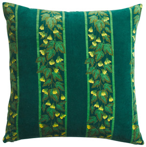 Sage & Clare Agata Velvet Cushion - Verdant