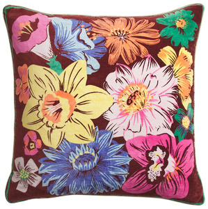 Sage Clare: Sage & Clare Ines Velvet Cushion - Burnt Sienna