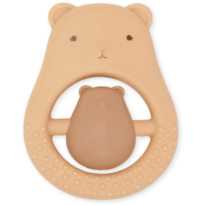 Childrens Books And Toys: Konges Sløyd Teeth Soother Sibling Teddy Rose Sand