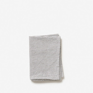 Citta Stripe Washed Cotton Tea Towel Olive