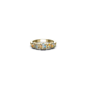 Stolen Girlfriends Club Halo Ring - Opal - Gold