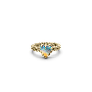 New Arrivals: Stolen Girlfriends Club Mini Claw Love Ring - Opal - Gold