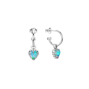 Stolen Girlfriends Club Love Anchor Earrings - Opal