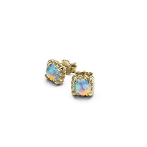 Stolen Girlfriends Club Mini Claw Studs - Opal - Gold